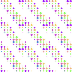 Seamless abstract pattern background with a variety of colored circles.