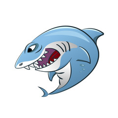 Funny Shark Cartoon Illustration