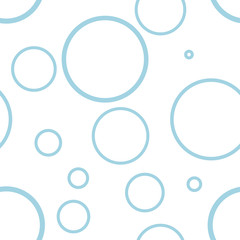 White and blue geometric print. Seamless pattern