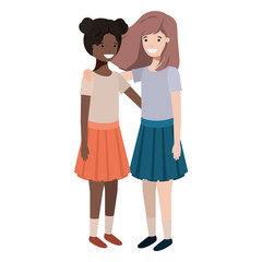 friendly teenagers ethnicity girls characters