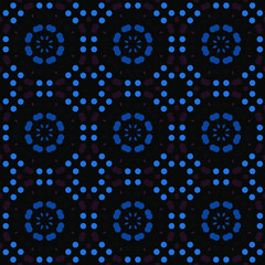 Seamless abstract pattern background with a variety of colored circles.