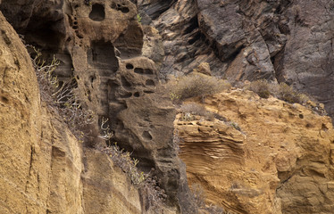 Gran Canaria, valley Barranco de Valeron