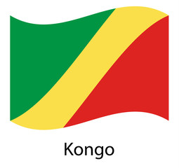 Republic of the Congo flag , official colors and proportion