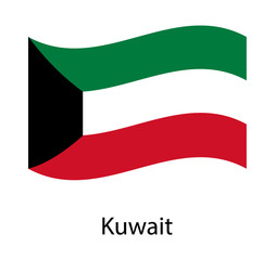 Kuwait flag background