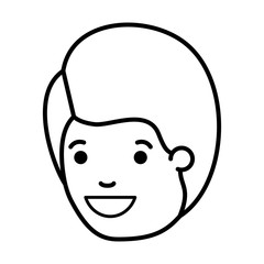 Obraz na płótnie Canvas teenager boy head avatar character