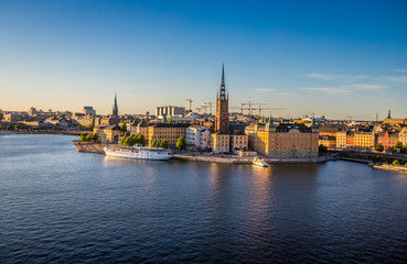 Fototapeta na wymiar Sunset view of Stockholm