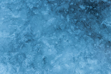 Texture of the ice surface. Winter background