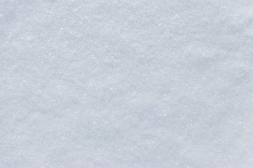 Texture of the white snow. Winter background