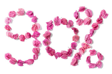 The number of bougainvillea is 90% discount promotion poster