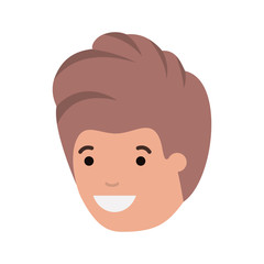 teenager boy head avatar character