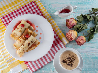 white Cup with coffee