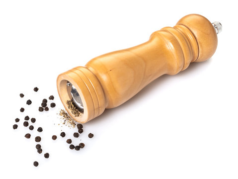 wooden pepper closeup