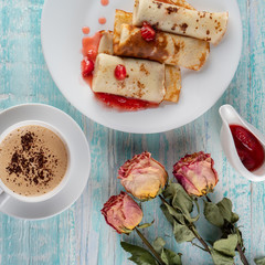 white Cup with coffee