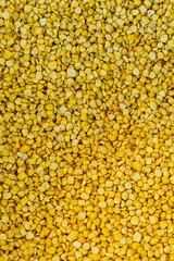 Yellow lentils in public market