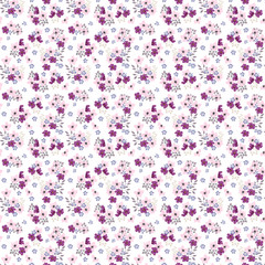 Fashionable pattern in small flowers. Floral seamless background for textiles, fabrics, covers, wallpapers, print, gift wrapping and scrapbooking. Raster copy. 