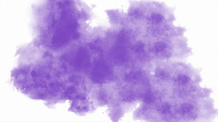 Abstract violet purple watercolor splash background texture