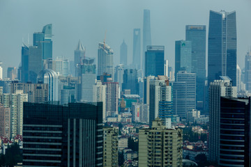 Fototapeta na wymiar Shanghai Skyscrapers