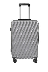 Modern suitcases bag isolated on white background with clipping path on luggage object