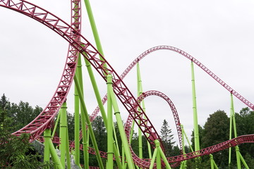 roller coaster attractions fun in the park for children