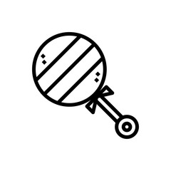 black and white rattle