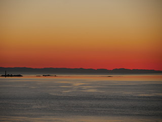 Sonnenuntergang über dem Meer