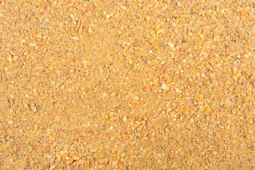 close up of feed for hen