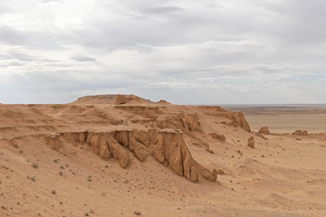 Hot, sandy desert.