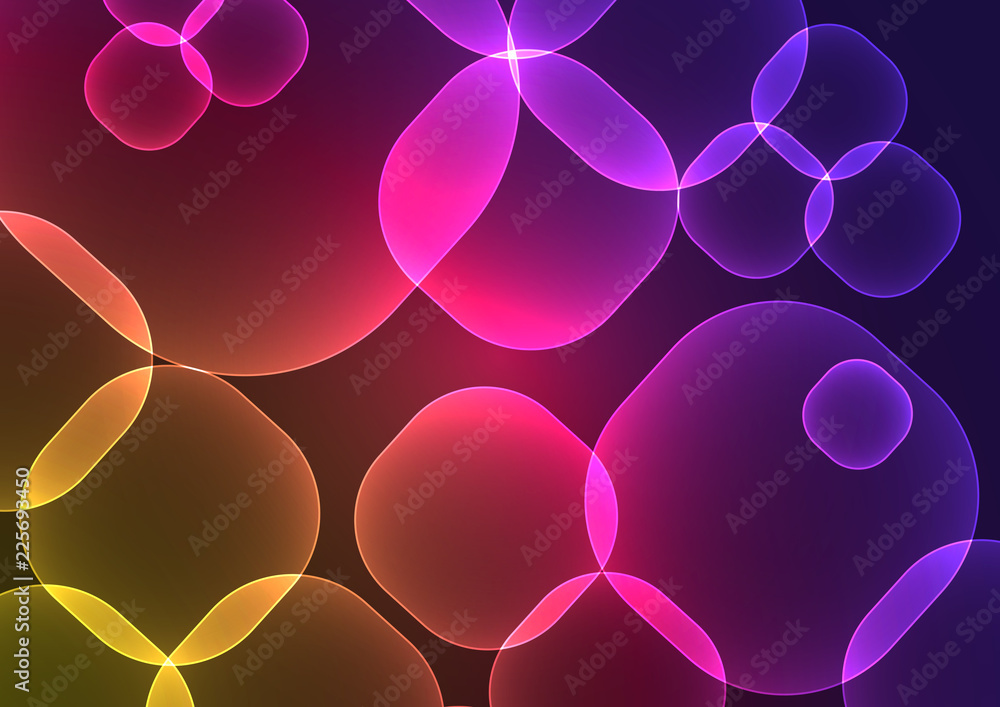 Poster bright colorful ornamental background - vector design. transparent squares of different sizes with r
