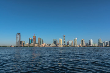 Obraz na płótnie Canvas New Jersey Skyline from the Hudson River, USA
