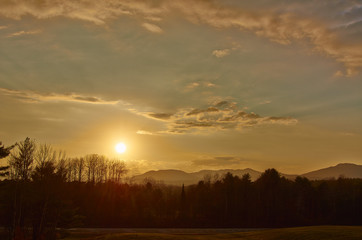 Fototapeta premium Adirondack sunset 002