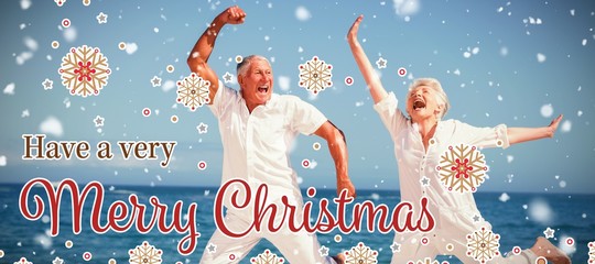 Composite image of christmas card