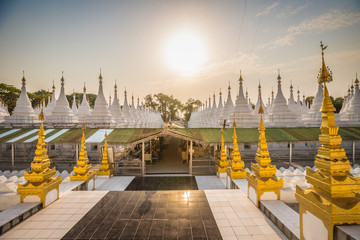 Nice Sunset in Sanda Muni Pagoda in Mandalay