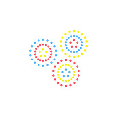 fireworks colored icon. Element of colored fireworks party icon for mobile concept and web apps. Colored fireworks icon can be used for web and mobile