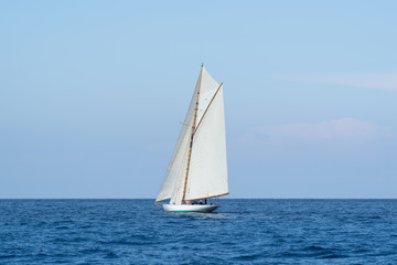 Sailboat on sea