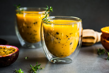 Mango,Orange with Passion fruit Smoothie