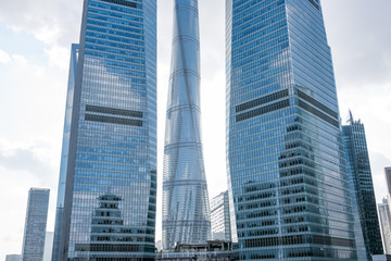 Obraz na płótnie Canvas Skyscrapers in Shanghai, China