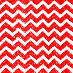 Seamless vintage pattern. Red and white horizontal stripes. Grunge texture. Vector illustration.