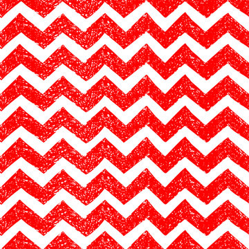 Seamless vintage pattern. Red and white horizontal stripes. Grunge texture. Vector illustration.