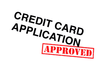 Fototapeta na wymiar Credit Card Application Approved