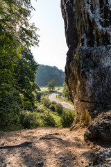 Rock called Hercules Club in Ojcow National Park, Poland