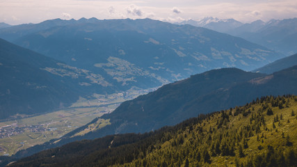 Beautiful alpine view at Fuegen - Zillertal - Tyrol - Austria