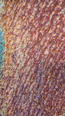 Beautiful textured background of painted rusty galvanized metal