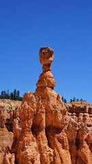 Close Up of Thor's Hammer Hoodoo Rock Formation, Bryce Canyon National Park
