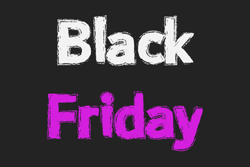Cartel de viernes negro.