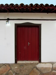 Obraz na płótnie Canvas red door