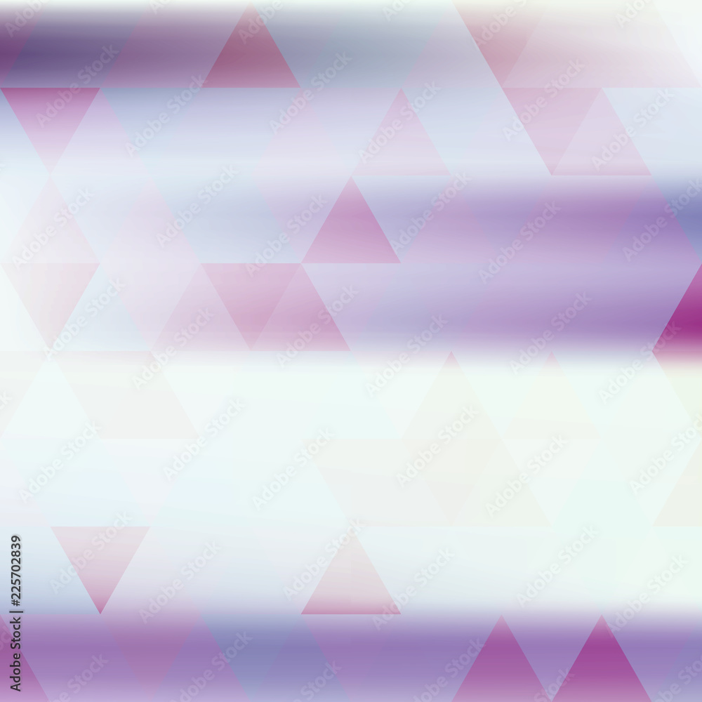 Aufkleber Abstract violet blue background textured by transparent triangles. Vector graphic pattern