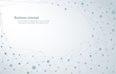 Obraz premium tło naukowe, tło cząsteczek związki genetyczne i chemiczne technologia medyczna lub naukowa. koncepcja twojego projektu.