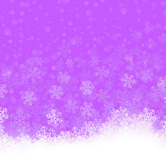 Snowflakes Pattern. Winter Christmas Decorative Texture