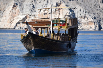 Fototapeta na wymiar Junk Boat, Musandam, Oman