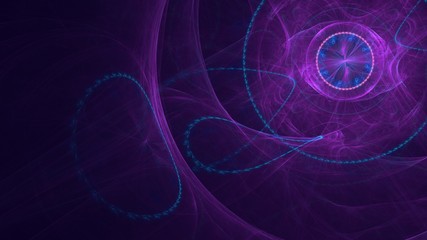 Farbige Variation aus Ringen und Kreisen - Violett